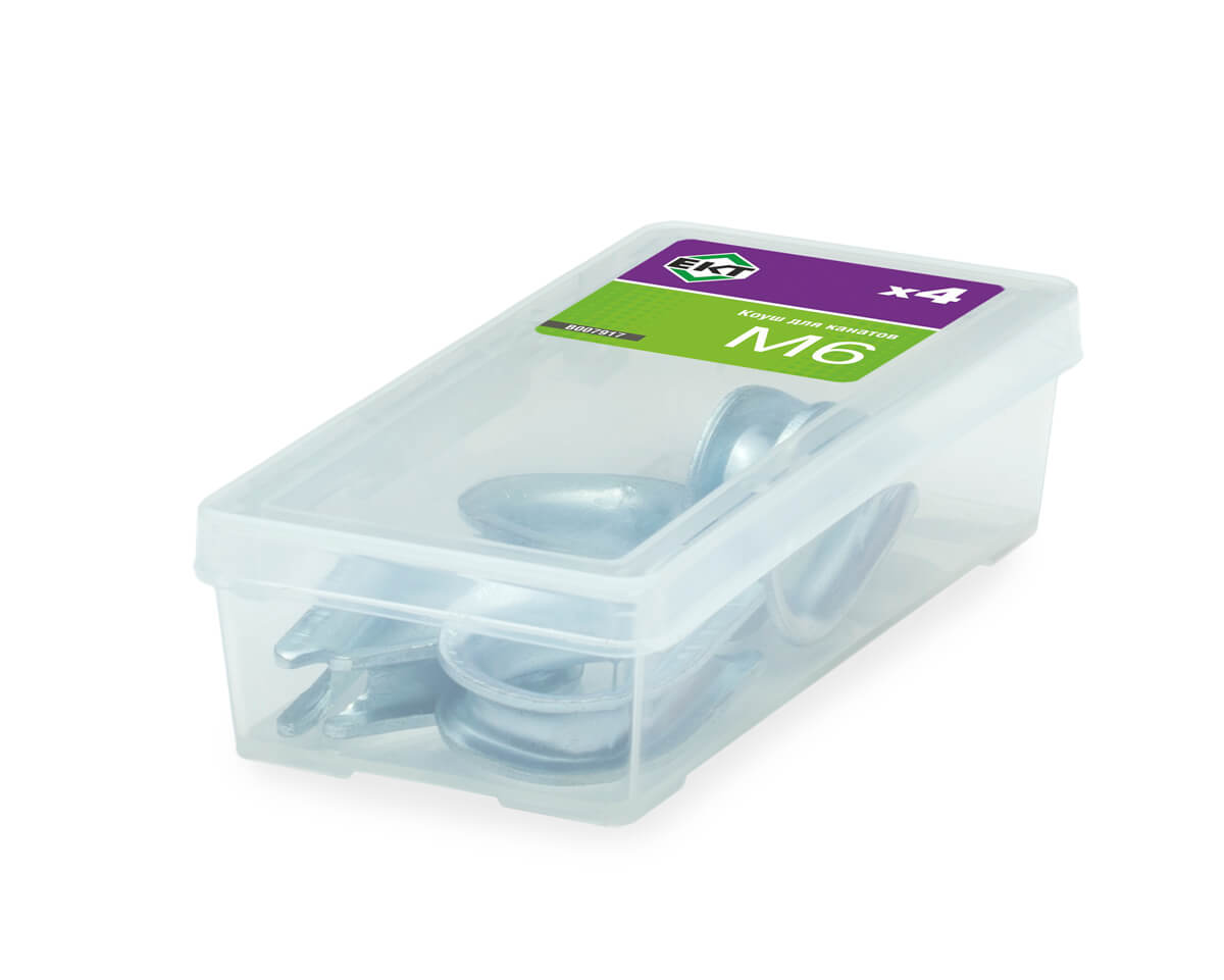 Коуш для канатов М6, DIN6899 (упак/4шт)