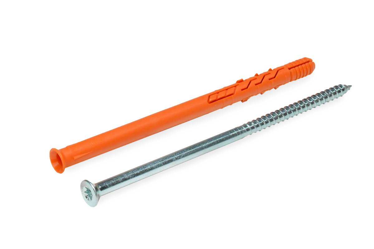 Рамный дюбель с пот/борт., шуруп потай TX, 10x160 RD-X, НЕЙЛОН ЕКТ (упак/25шт)