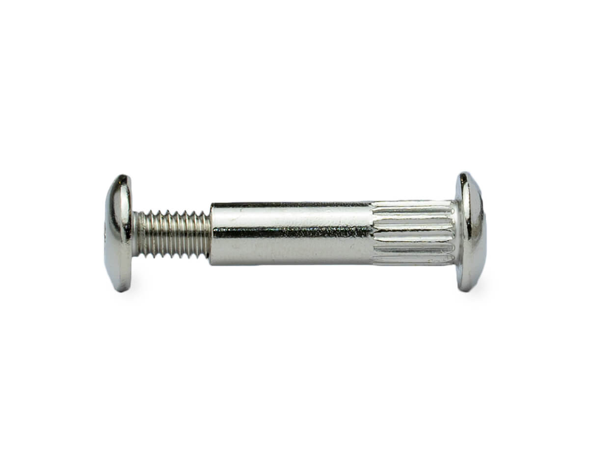 Мебельный винт-стяжка 4х30 (гайка М4х30, винт М4х15), цинк (упак/200шт)