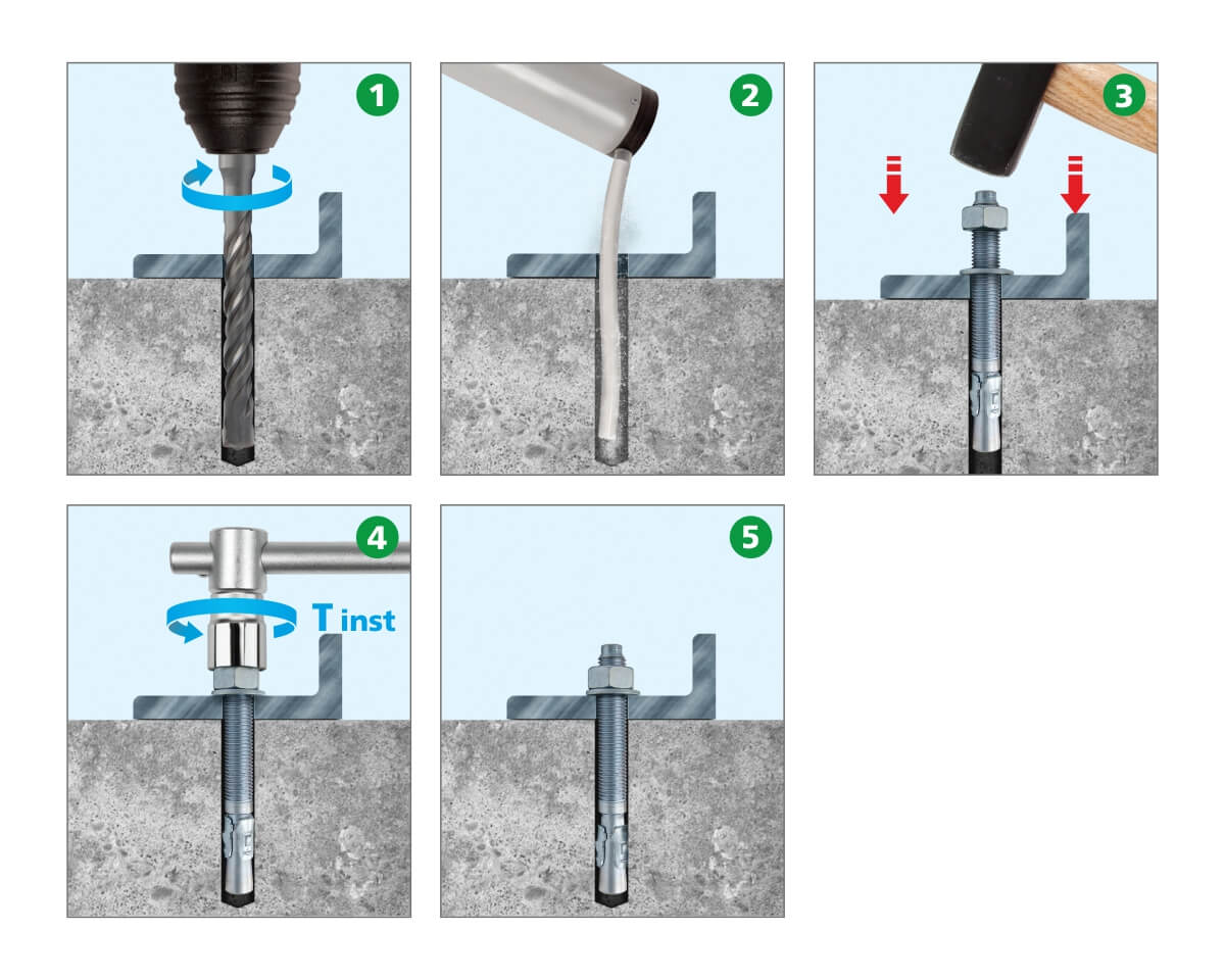 Клиновой анкер WA 12х120 (упак/35шт)