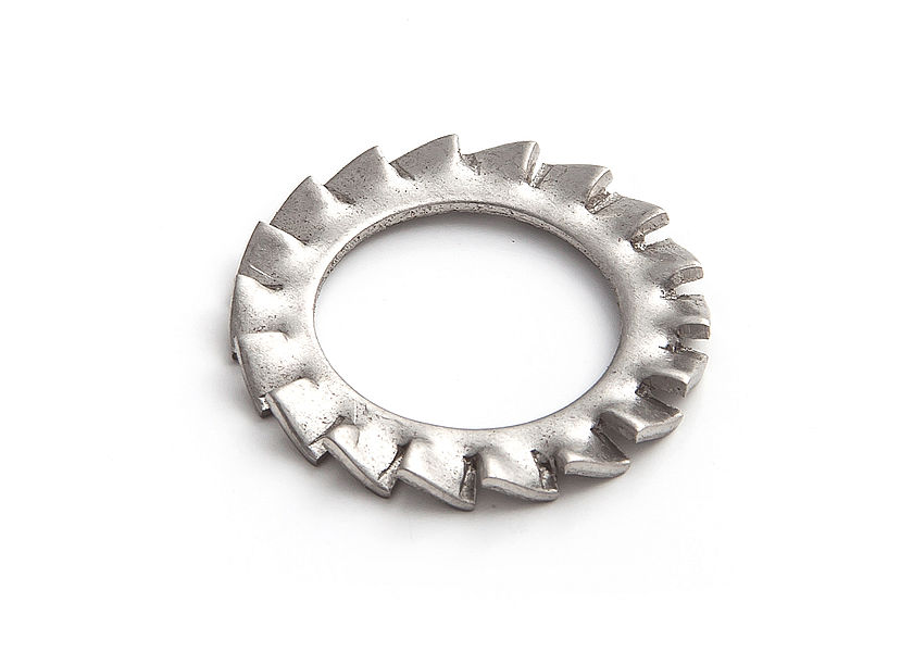 Шайба стопорная, с наружными зубьями M5, DIN6798A, НЕРЖ. СТАЛЬ (упак/100шт)
