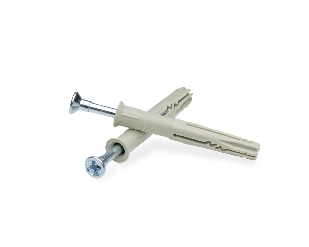 Дюбель-гвоздь GL, 8x60 потай, нейлон, ЕКТ (упак/50шт)