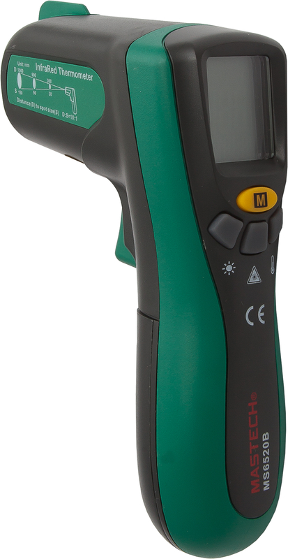 Термометр инфракрасный бесконтактный -20 - +500 ˚C, 10:1, MS6520B MASTECH (шт)