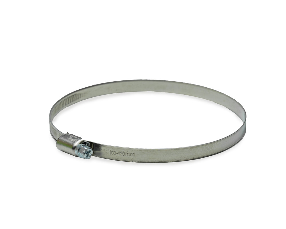 Хомут червячный (100-120 мм), ширина 9 мм, оцинк. (с ярлыком/1шт)
