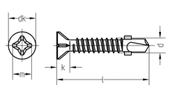 Саморез с крыльчаткой SKR, 4,8х50, сверло, цинк (упак/3300шт)
