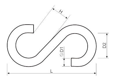 Крючок S-образный М7, цинк (упак/25шт)