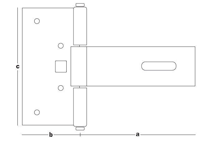 Задвижка сундучная с фиксацией 100x50x100x3 ZDKF-100 (шт)