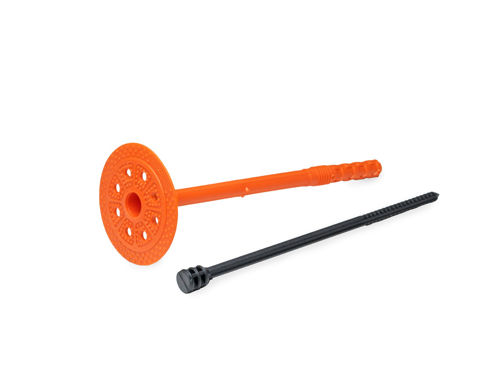 Держатель теплоизоляции 10x160 с пластмассовым гвоздем (упак/70шт)