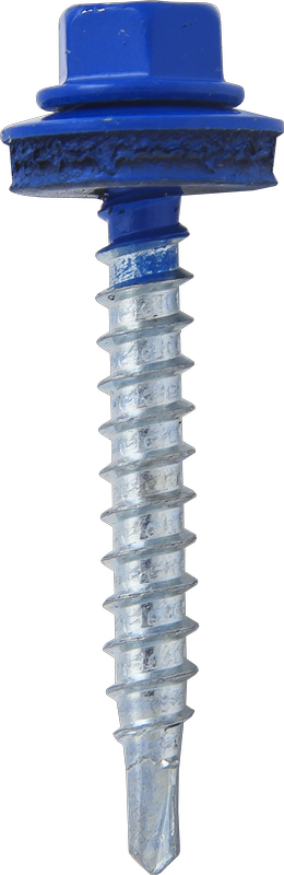Саморез кровельный SRW-R, 4,8х29 сверло РТ1 RAL 5005 (насыщенный синий) МОНТАЖ (упак/200шт)