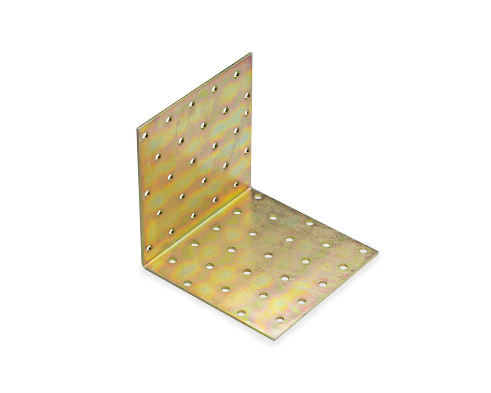 Крепежный уголок 100x100x100/2 KM19, желтый цинк (шт)