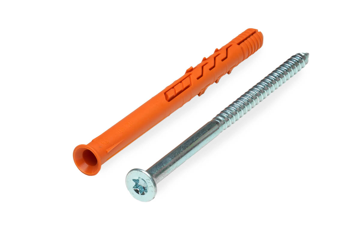 Рамный дюбель с пот/борт., шуруп потай TX, 10x120 RD-X, НЕЙЛОН ЕКТ (упак/25шт)