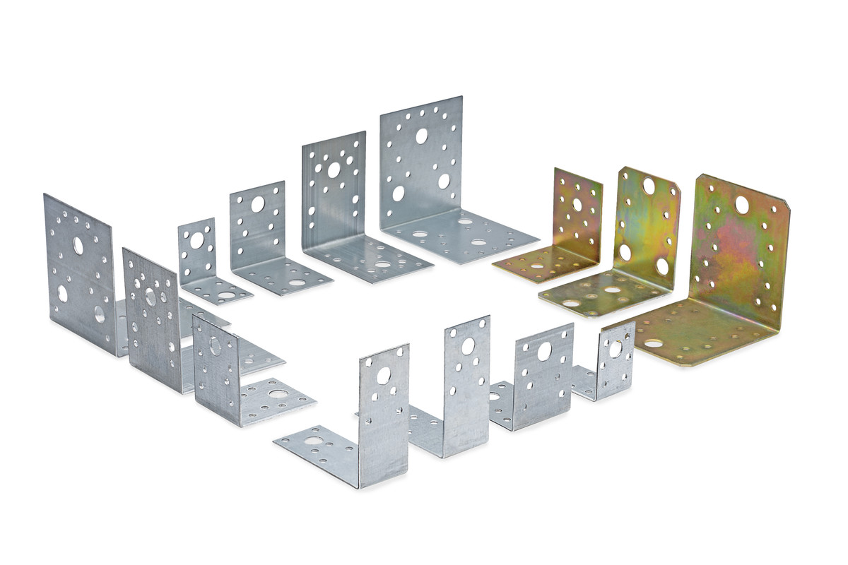 Крепежный уголок оцинкованный 105x105x90x1,5 мм KU-105x1,5 (упак/8шт)