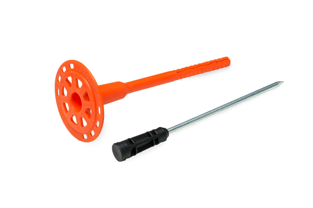 Дюбель тарельчатый 8х140 со стальным гвоздем с высокоэфф. термоголовкой DT-8T-140 (упак/300шт)