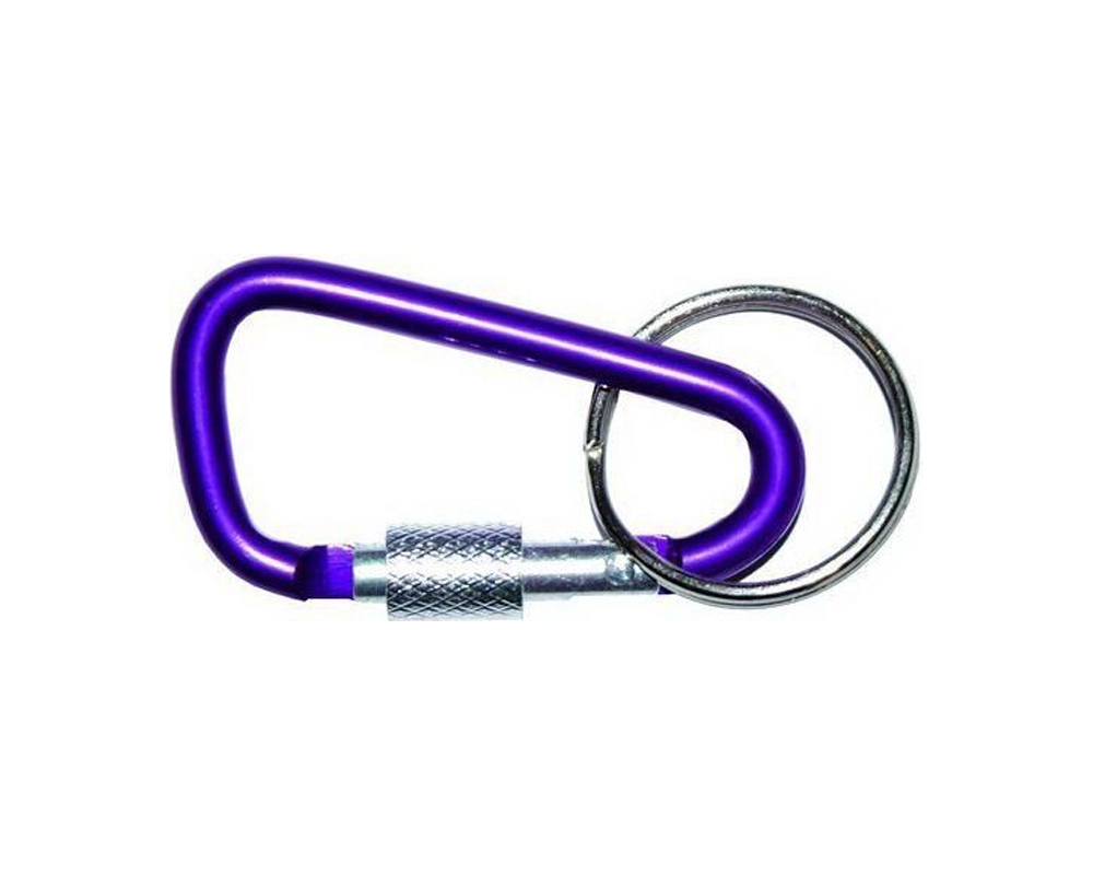 Карабин M7, DIN 5299D, с фиксатором, алюминиевый, ЕКТ (с этик./1шт)