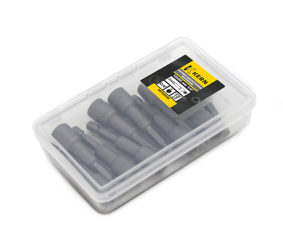 Насадка шестигранная магнитная 10х65мм 1/4