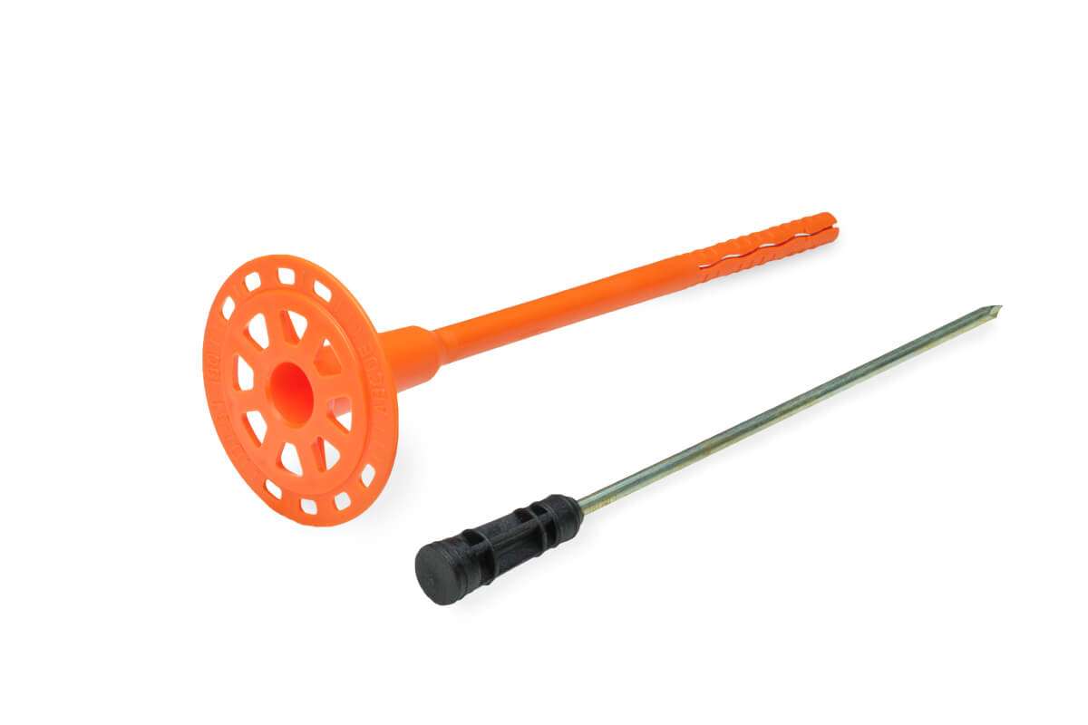 Дюбель тарельчатый 8х180 со стальным гвоздем с высокоэфф. термоголовкой DT-8T-180 (упак/200шт)