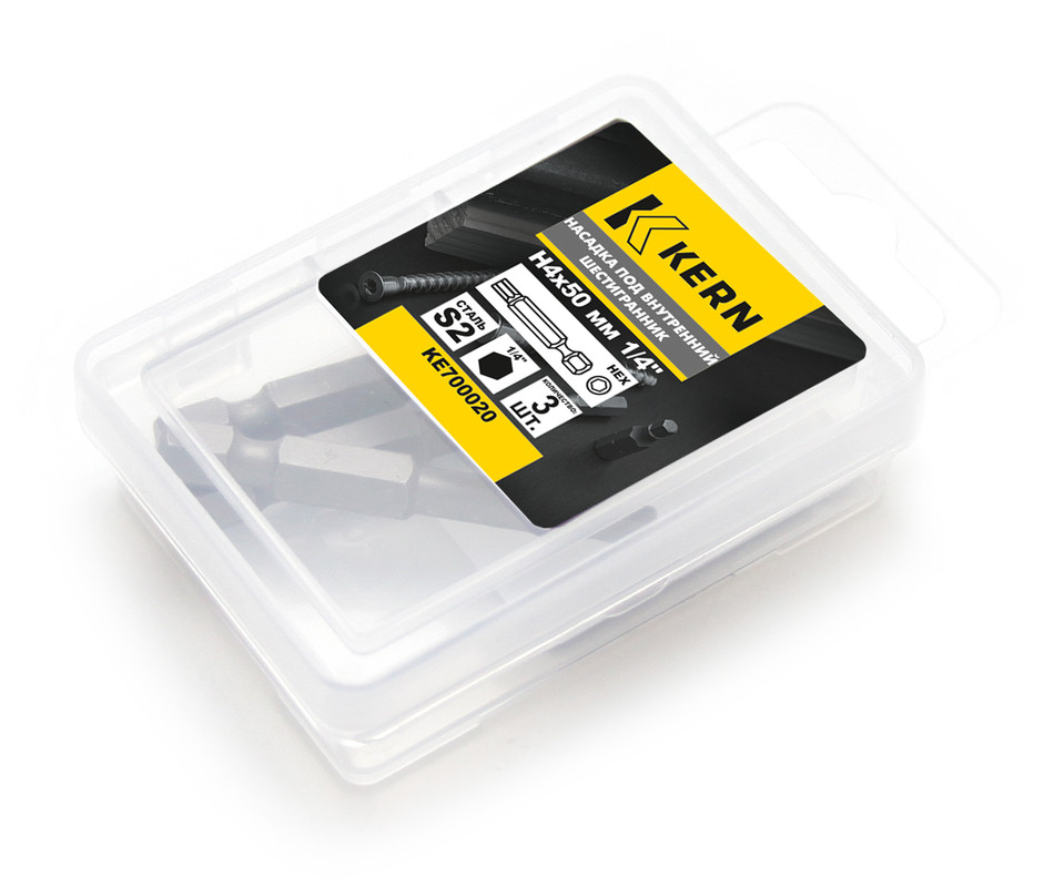 Насадка под внутренний шестигранник H4х50мм 1/4