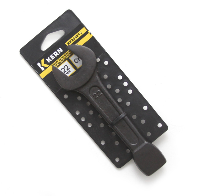 Ключ ударно-силовой рожковый упорный 22мм, CrV KERN (шт)