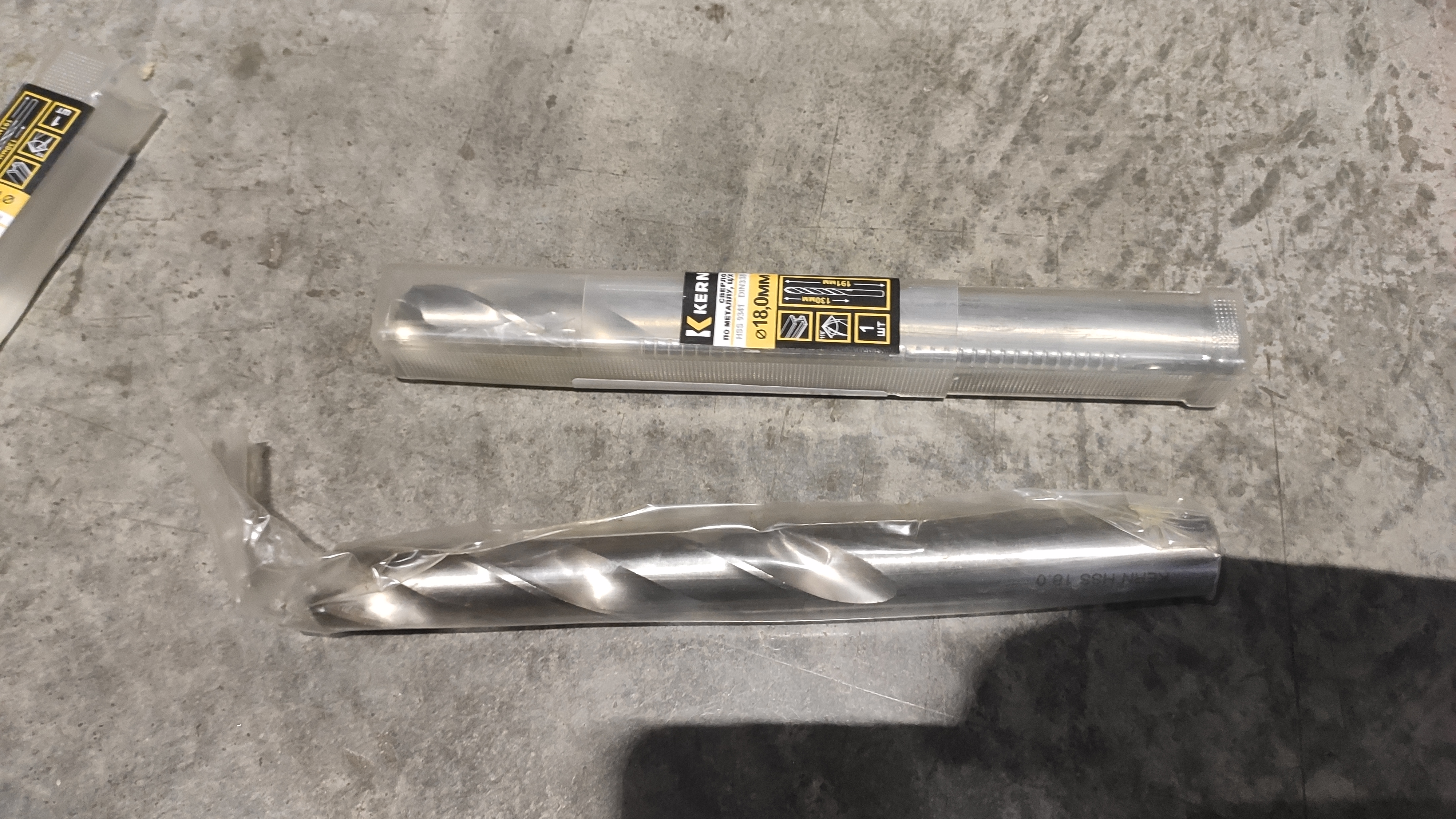 Сверло по металлу 18,0х130х191мм HSS 9341, ц/х, DIN338 RED KERN (шт) (Уценка)