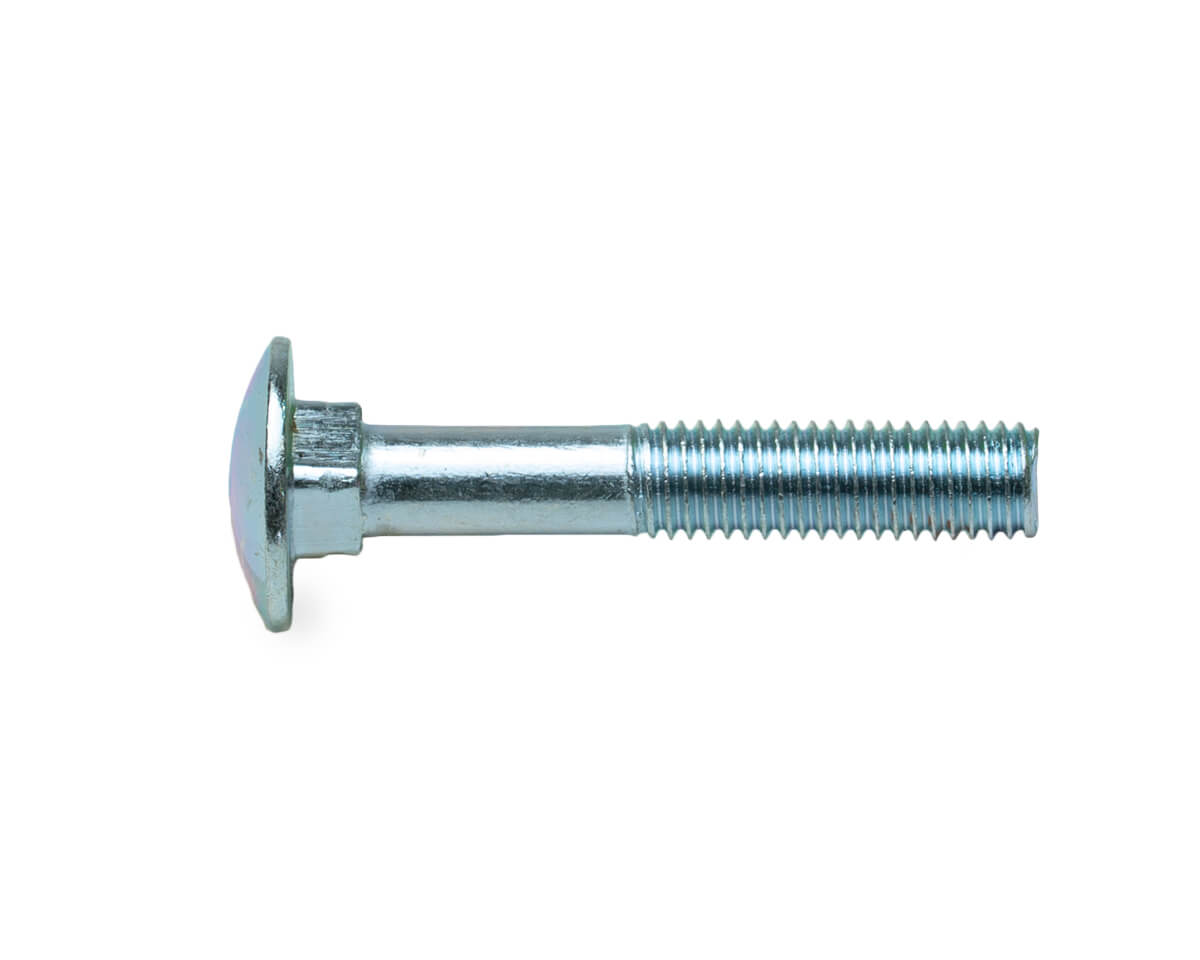 Болт мебельный М10х130, DIN603, прочн. 4.8, цинк (упак/25шт)
