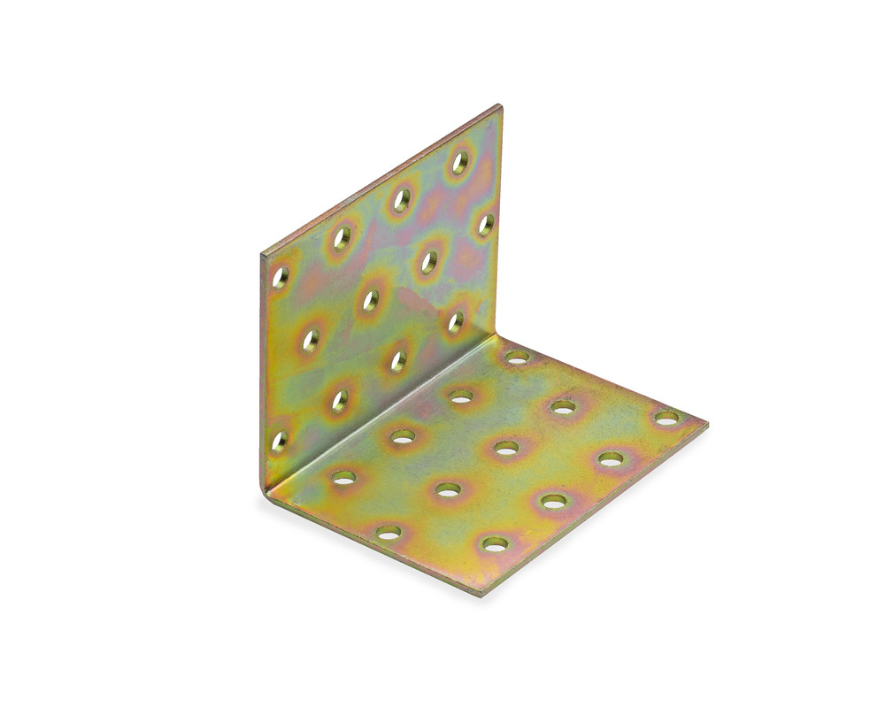 Крепежный уголок 60x60x80/2 KM10, желтый цинк (шт)