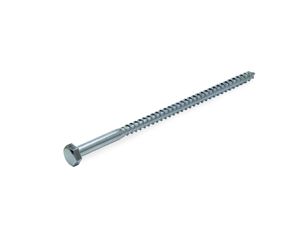 Саморез с 6-гранной головкой 10х200 острый, оцинк (с этик./1шт)