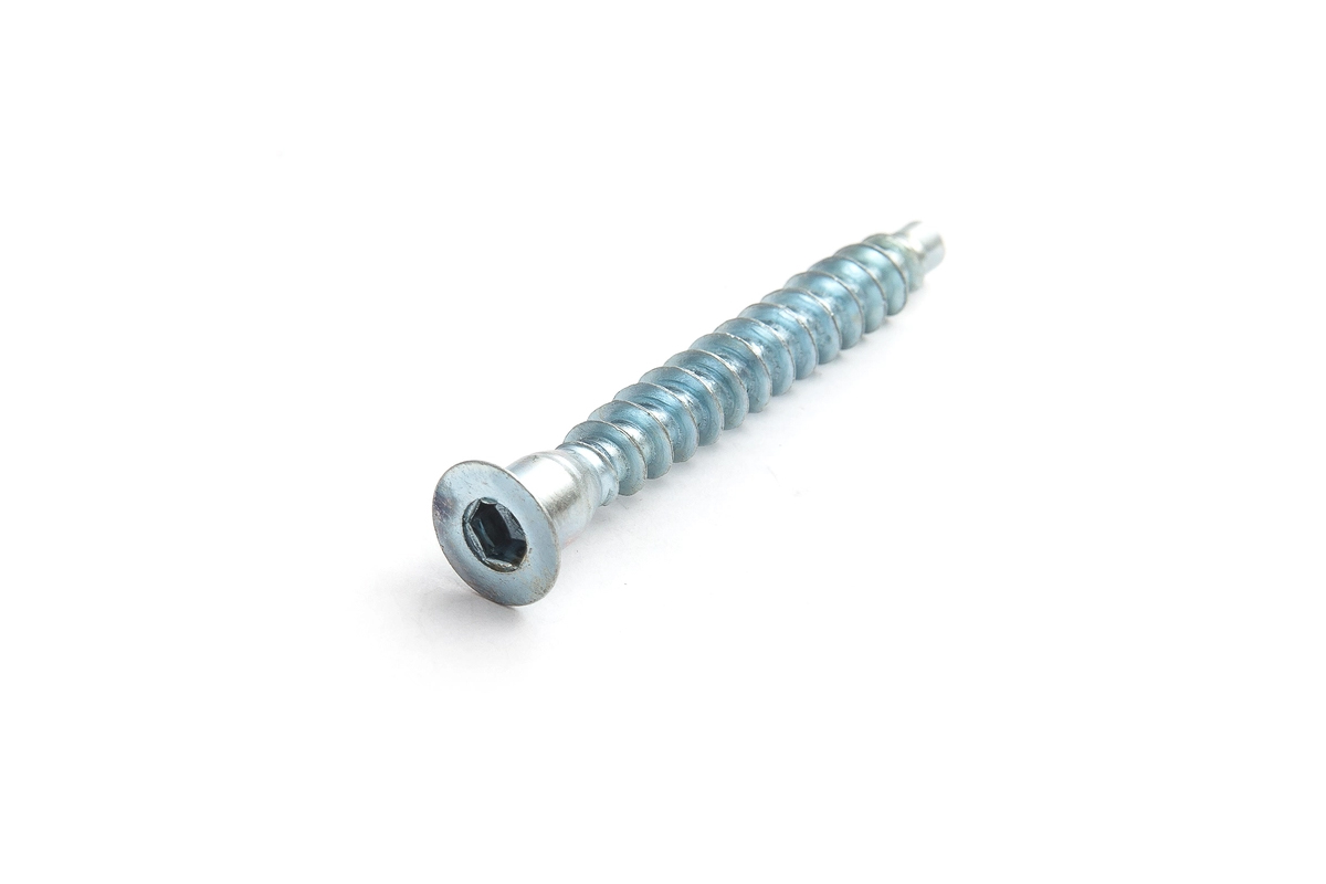 Мебельный шуруп-стяжка, 7х50 потай, внутр. 6гр.+ключ для монтажа, в пласт.контейнере, ЕКТ (упак/50шт