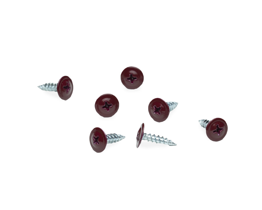 Саморез с п/ш SPO, острый 4.2х16 RAL3005 (упак/500шт)