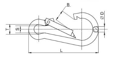 Карабин М5, DIN5299C (упак/25шт)