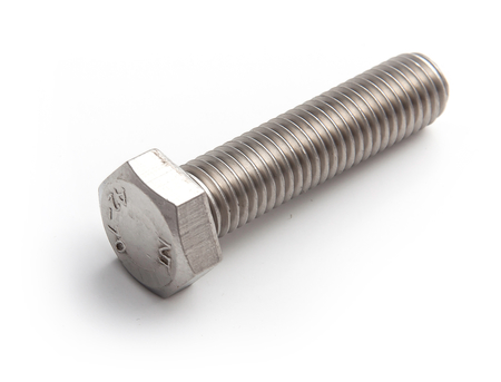 Болт с шестигранной головкой M24х120, DIN933, НЕРЖ. СТАЛЬ A5 (упак/40шт)