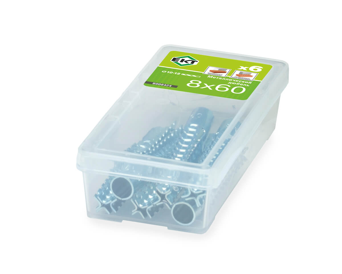 Универсальный металлический дюбель 8х60 (упак/6шт)