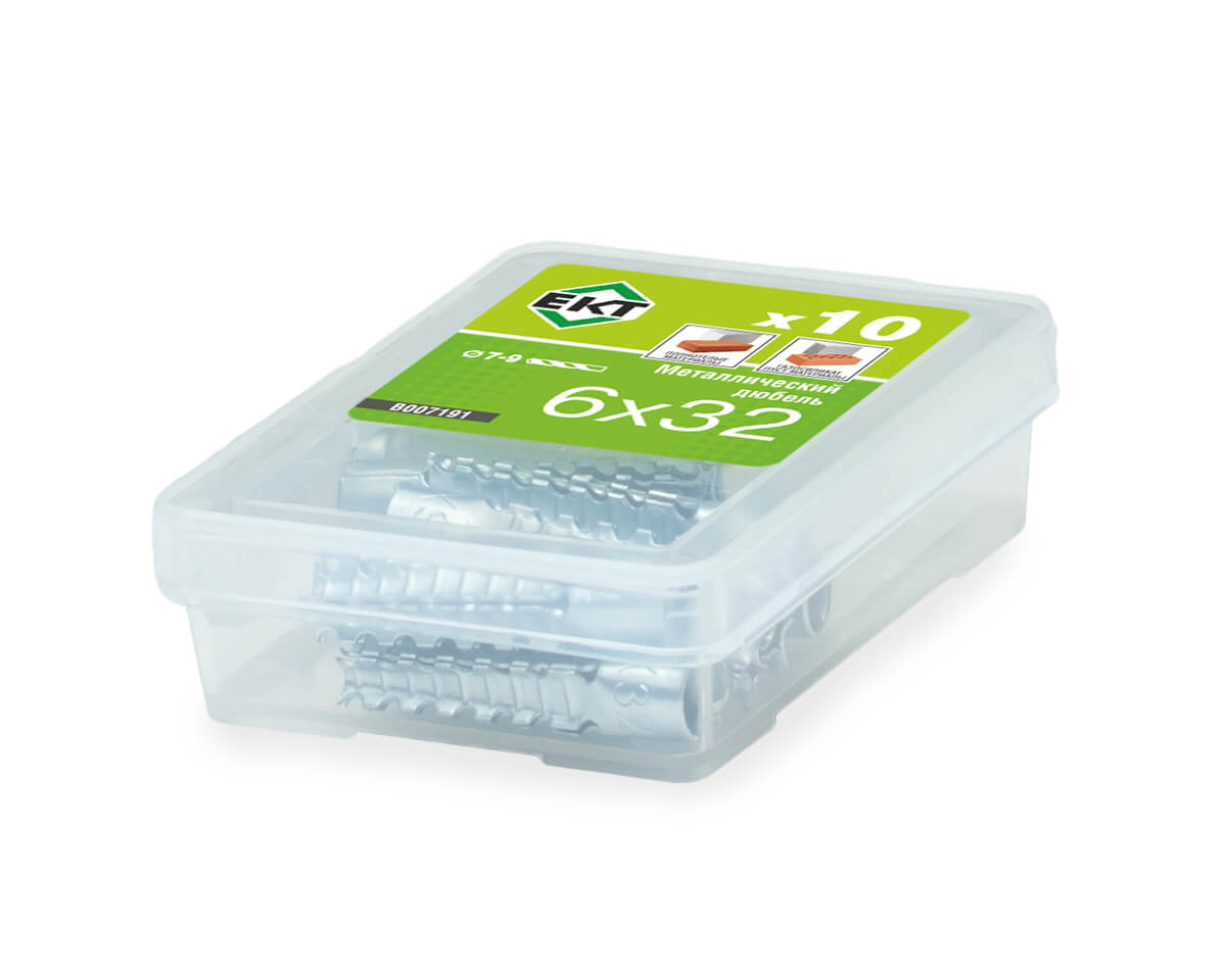 Универсальный металлический дюбель 6х32 (упак/10шт)