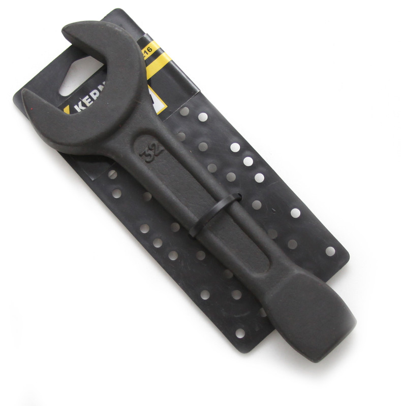 Ключ ударно-силовой рожковый упорный 32мм, CrV KERN (шт)