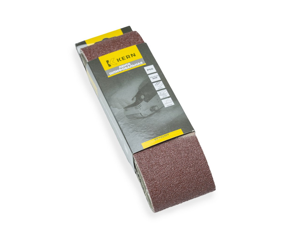 Лента шлифовальная 75x533мм, P60, KERN (упак/3шт)