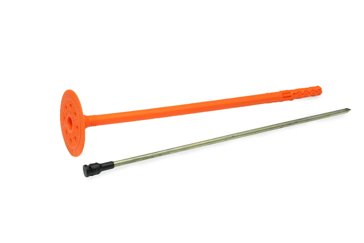 Держатель теплоизоляции 10x260 со стальным гвоздем с термо-загл. DTM-N + GT-MT (упак/150шт)