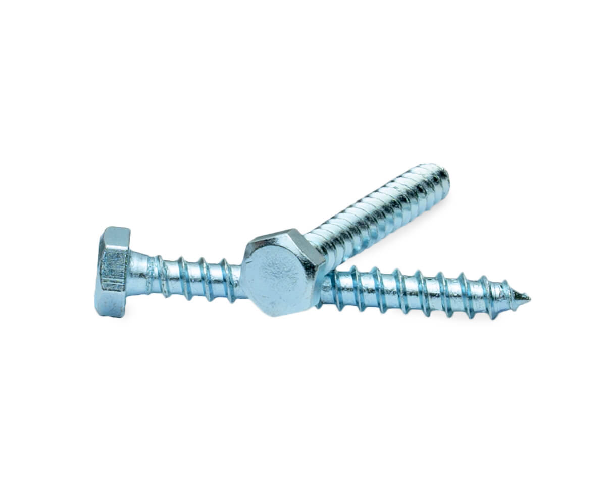Саморез с 6-гранной головкой, 6.0x50 острый, цинк, ЕКТ (упак/10шт)