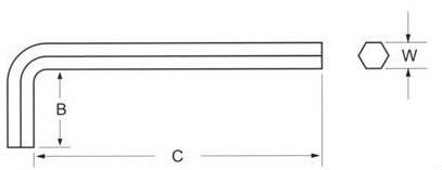 Ключ для монтажа мебельного шурупа-стяжки М4х60х23, цинк (упак/2.000шт)