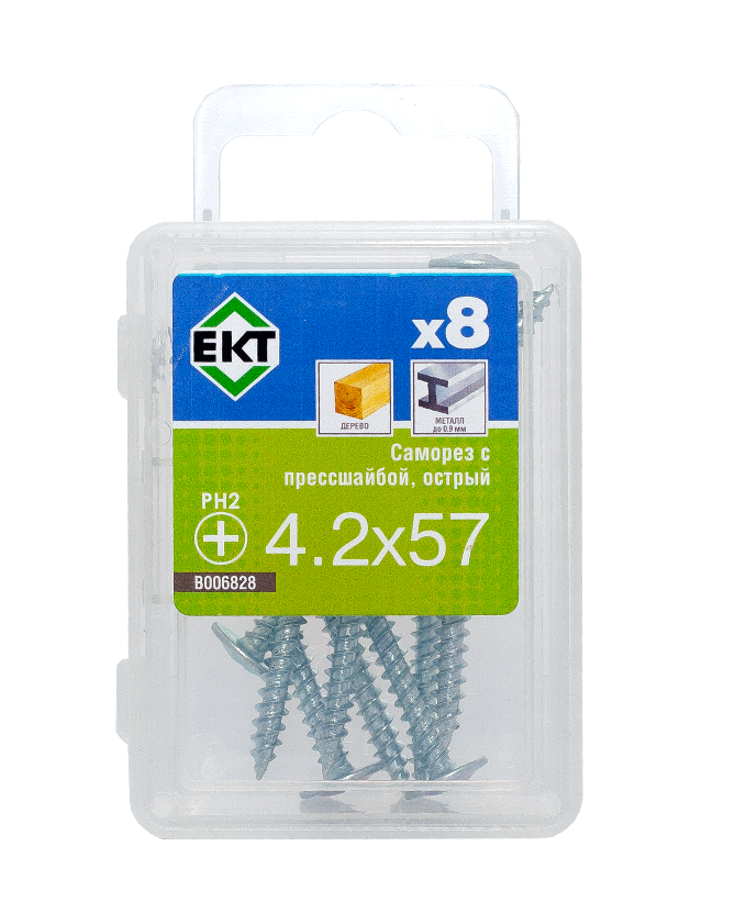 Саморез с п/ш, острый 4,2х57 (упак/8шт)
