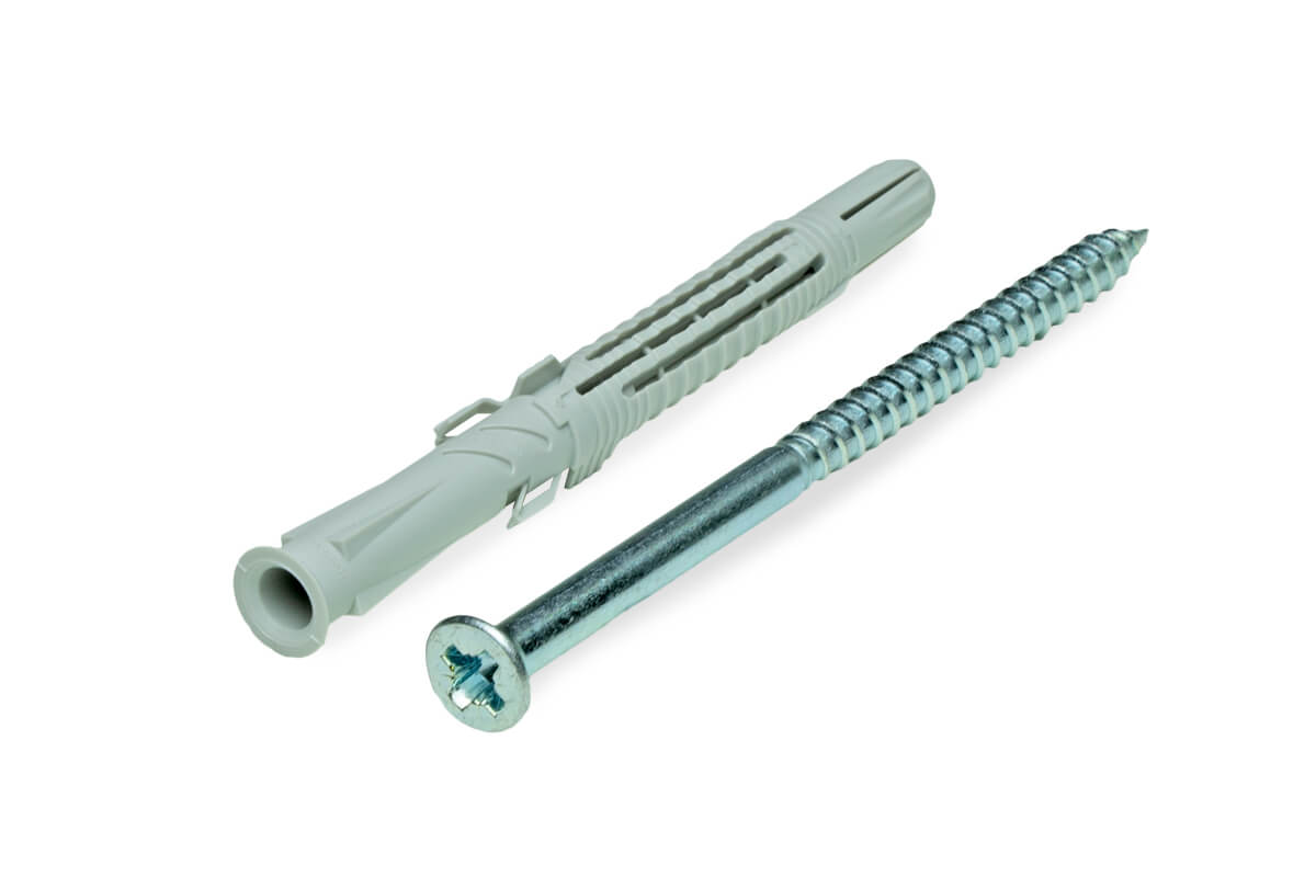 Рамный дюбель, шуруп с потайной гол. Pz T88/V 10x115, НЕЙЛОН ELEMATIC (упак/50шт)