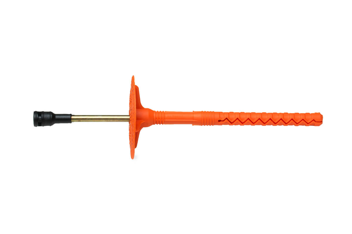 Держатель теплоизоляции с удл.зоной 10х140 со стальным гвоздем с термо-загл.DTM-UZ+GT-MT(упак/300шт)