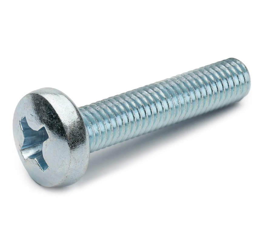 Винт 4х12 полуцилиндр. головка Ph, цинк, прочн. 4.8 DIN 7985 (пакет/25шт)