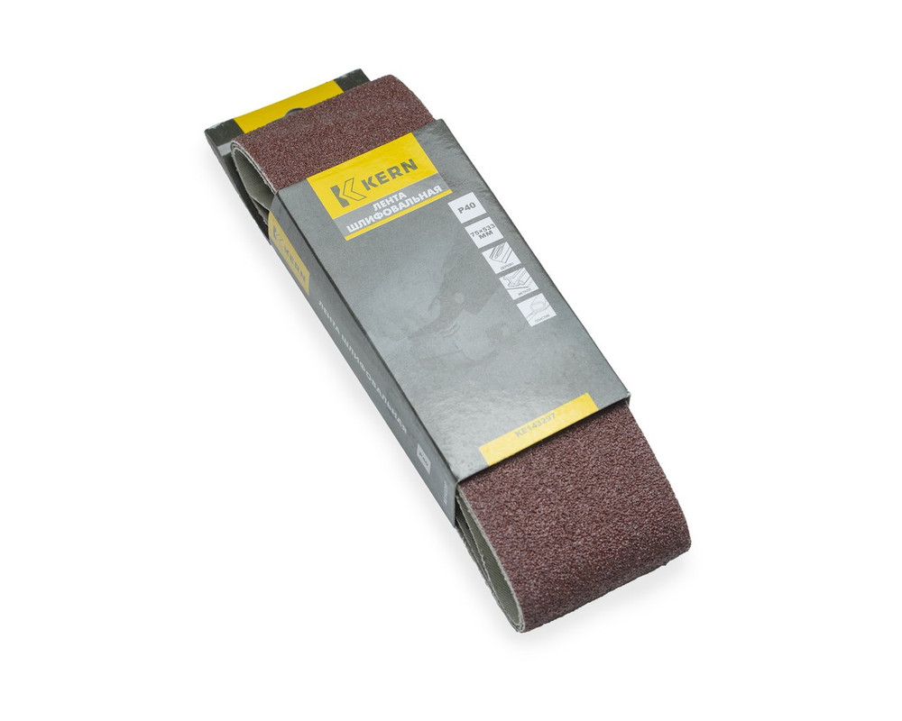 Лента шлифовальная 75x533мм, P40, KERN (упак/3шт)