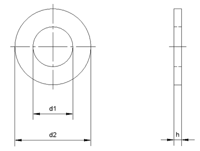 Шайба М8, DIN125, цинк (упак/13.661шт)
