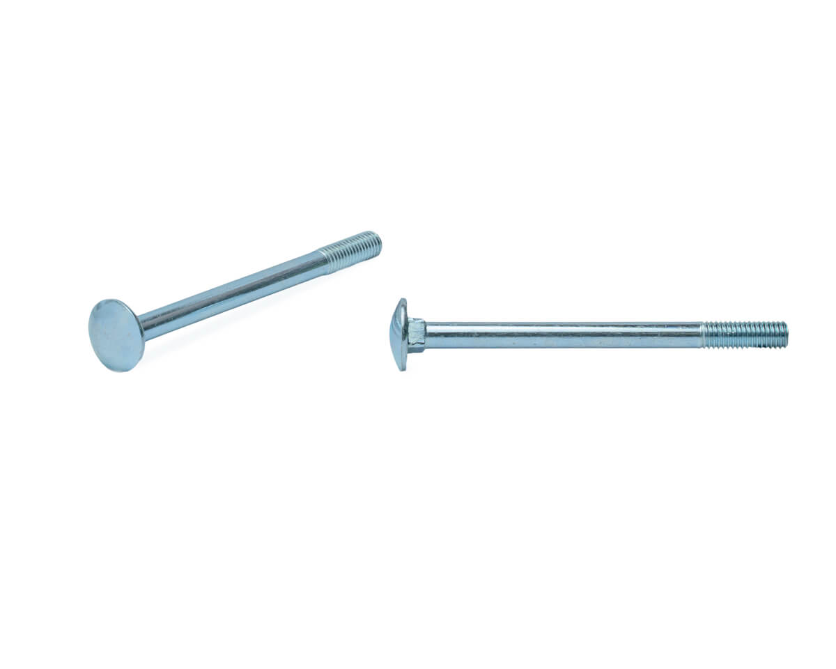 Болт мебельный 8х100, цинк, прочн. 4.8 DIN 603 (пакет/4шт)