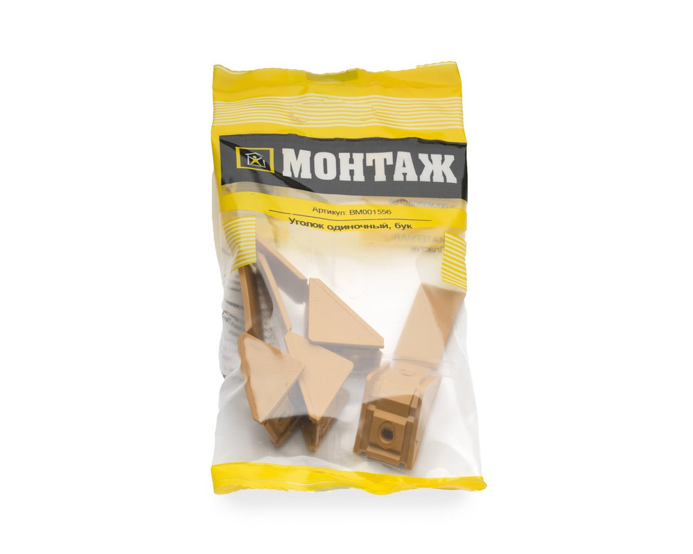 Уголок одиночный, бук (пакет/4шт)