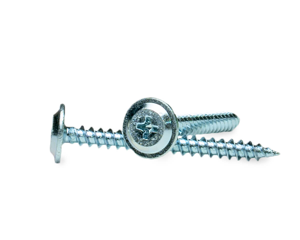 Саморез с прессшайбой, 4.2x41 острый, цинк, ЕКТ (упак/12шт)