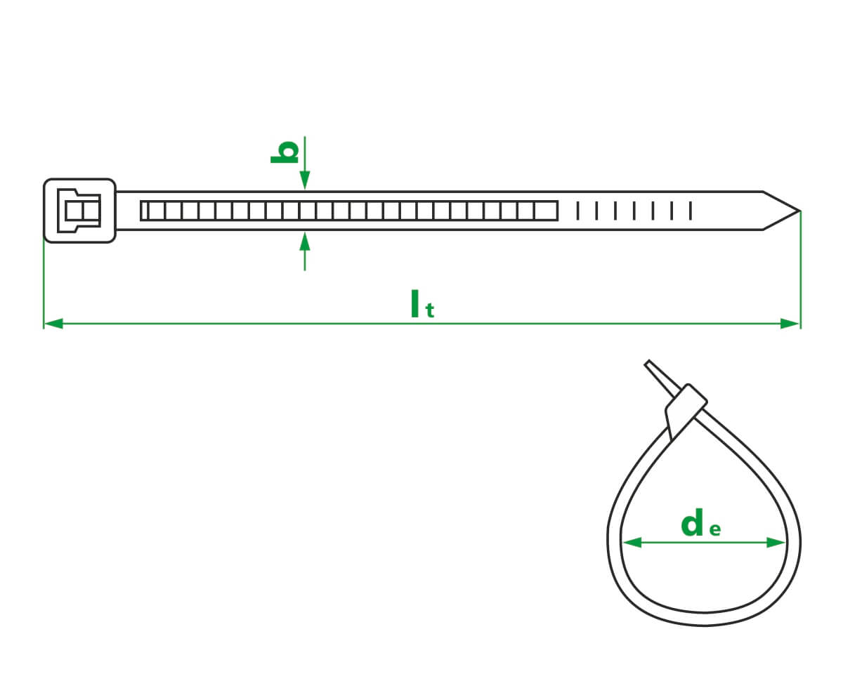 Кабельная стяжка 9.0х1020, черная (упак/50шт)
