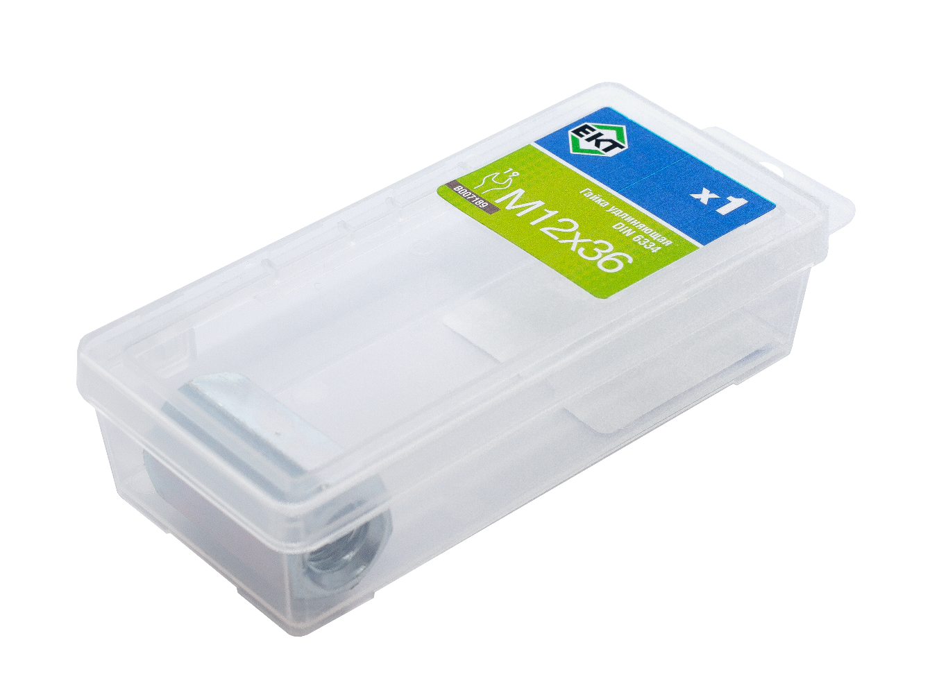 Удлиняющая гайка М12х36 DIN 6334, класс прочности 6 (упак/1шт)