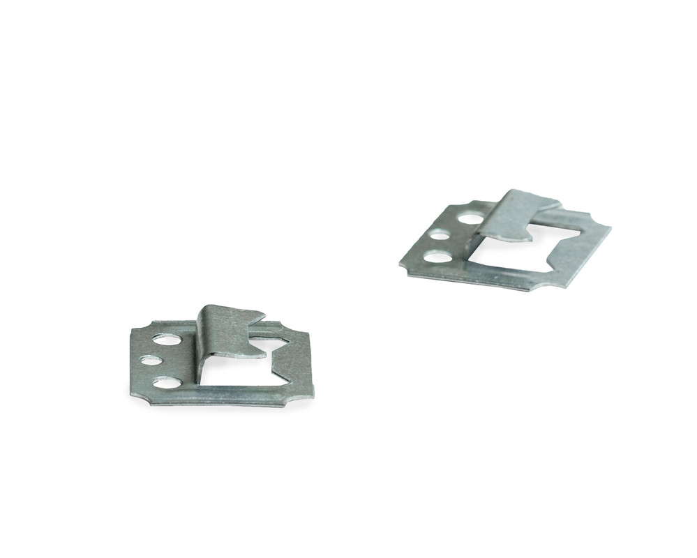 Крепление вагонки (кляймер) в комплекте с гвоздем 3