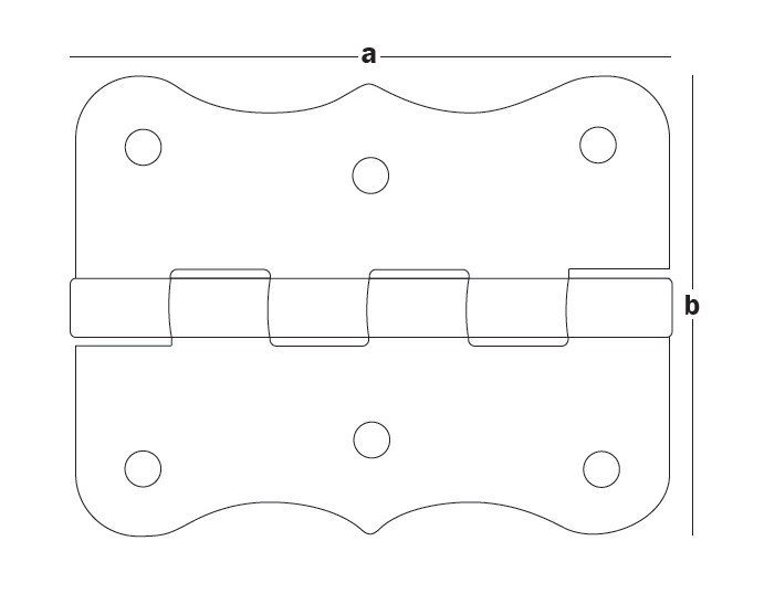 Петля декоративная 100x105x1,5 PD-100 (шт)